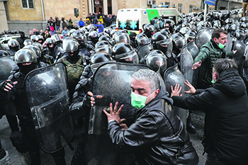 грузия, оппозиция, протестные акции